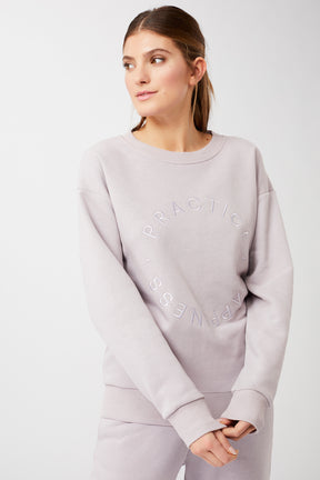 Mandala Yoga Pullover Rose Front - Practice Happiness Sweater