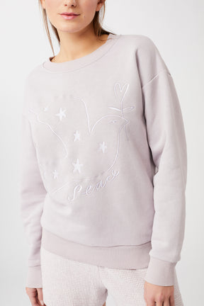 Mandala Yoga Pullover Rose Detail - Peace Sweater