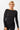 Mandala Sport Shirt Black Front - Basic Longsleeve