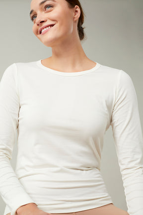 Mandala Yoga Shirt Weiß Front - French Shirt