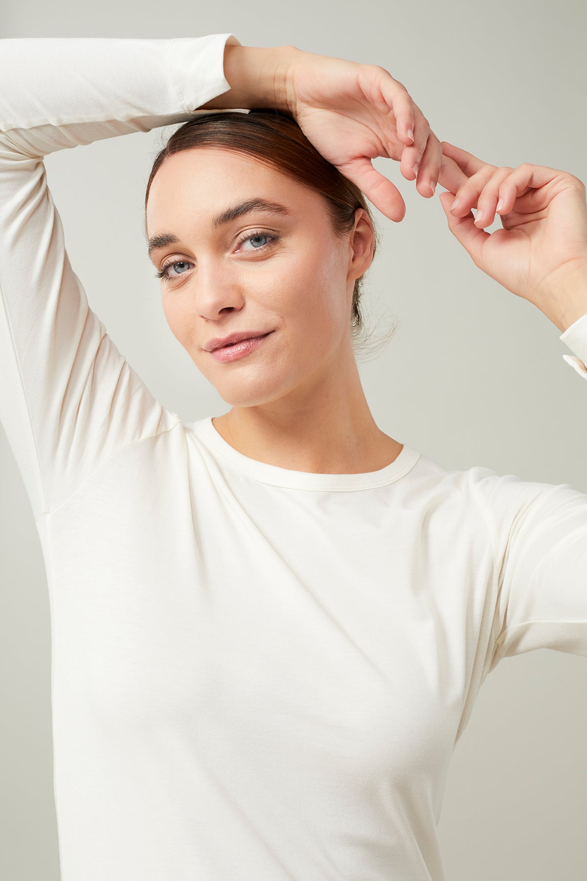 Mandala Yoga Shirt Weiß Detail - French Shirt