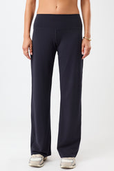 Mandala Fitness Hose Blau Front - Wide Leg Pants