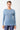 Mandala Sport Shirt Blau Front - Crew Neck Wool Mix