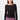 Mandala Sport Shirt Schwarz Front - Ribbed Boat Neckline