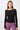 Mandala Sport Shirt Schwarz Front - Ribbed Boat Neckline