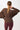 Mandala Sport Shirt Braun Rückseite - Pulse Sweater