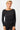 Mandala Sport Shirt Schwarz Front - Side Ruffled Longsleeve