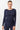 Mandala Sport Shirt Blau Front - Side Ruffled Longsleeve