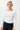 Mandala Sport Shirt Weiss Front - Side Ruffled Longsleeve