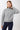 Mandala Active Pullover Grau Front - Gathered Shoulder Knit