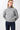 Mandala Active Pullover Grau Front - Gathered Shoulder Knit