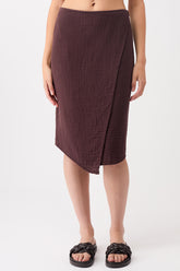 Mandala Sport Rock Braun Front - Wrap Skirt