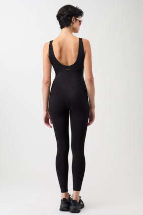 Mandala Fitness Bodysuit Schwarz Outfit Rückseite - Leotard