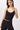 Mandala Fitness Top Schwarz Front - Cropped Pilates Top