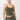 Mandala Fitness Top Green Front - Cropped Pilates Top
