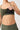 Mandala Fitness Top Green Detail - Cropped Pilates Top