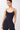Mandala Fitness Top Dunkelblau Front - Cropped Pilates Top
