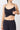 Mandala Fitness Top Dunkelblau Detail - Cropped Pilates Top