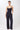 Mandala Fitness Top Dunkelblau Outfit Front - Cropped Pilates Top