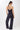 Mandala Fitness Top Dunkelblau Outfit Rückseite - Cropped Pilates Top