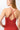 Mandala Red Fitness Top (Back View) - Cropped Pilates Top