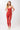 Mandala Red Fitness Top - Front View - Cropped Pilates Top