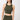Mandala Green Sports Top (Front) - Athleisure Top