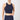 Mandala Sport Top Dunkelblau Front - Athleisure Top