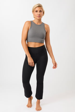 Mandala Sport Top Grey Outfit Front - Athleisure Top