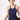 Mandala Sport Top Blau Front - Ribbed Tank Top