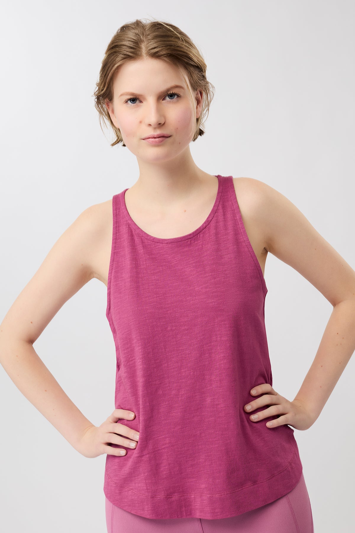 Mandala Fitness Top Pink Front - Mirage Top