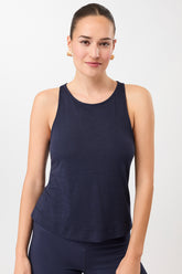 Mandala Fitness Top Blau Front - Mirage Top