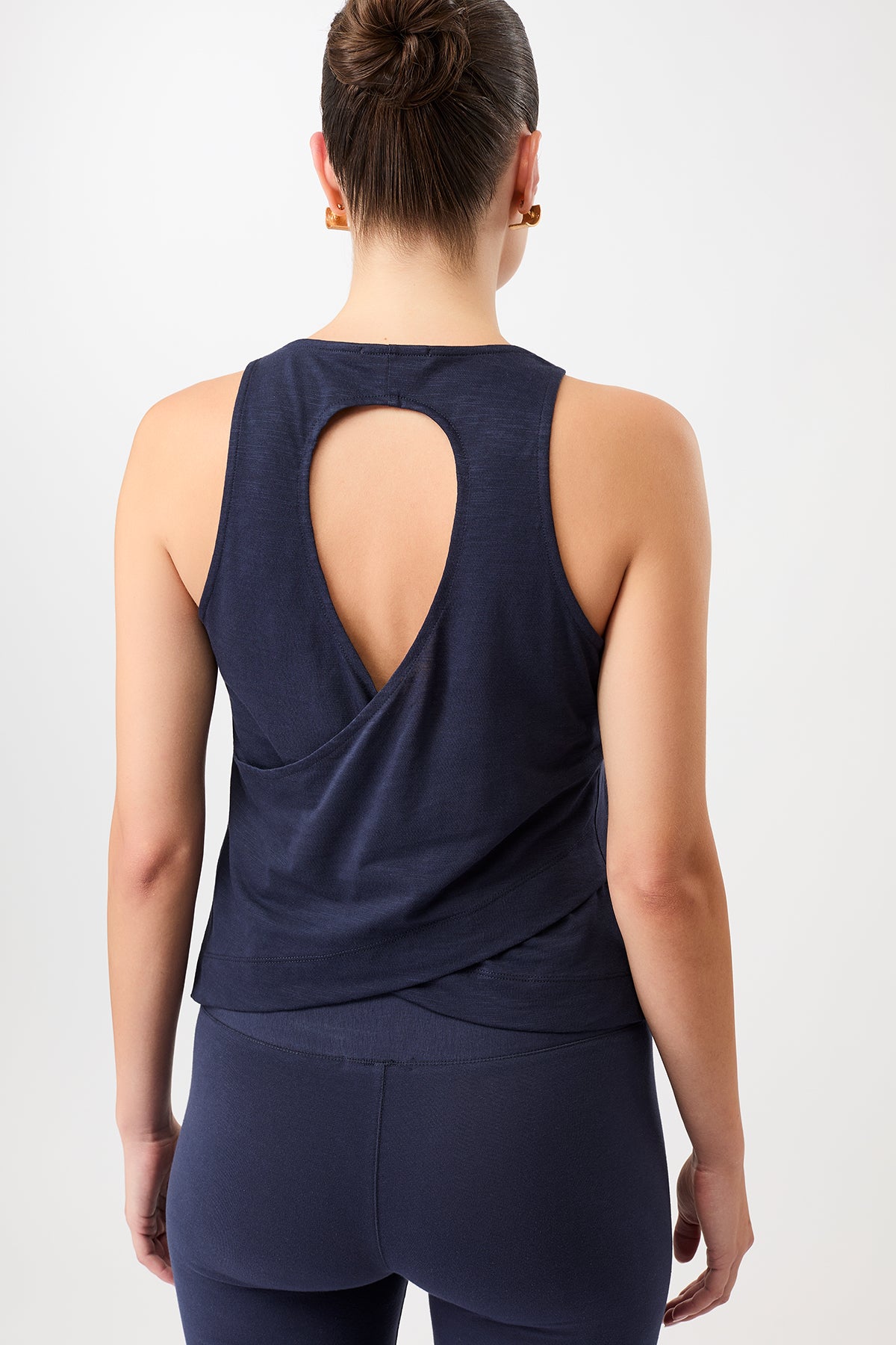 Mandala Fitness Top Blau Rückseite - Mirage Top