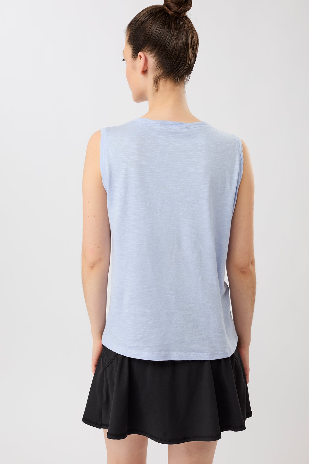 Mandala Fitness Top Blau Rückansicht - Daily Tank