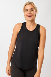 Mandala Fitness Top Schwarz Front - Racer Back Top