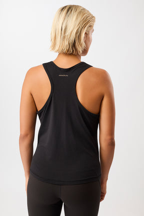 Mandala Fitness Top Schwarz Rückseite - Racer Back Top