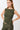 Mandala Sports Top, Green, Front-Side Button Top