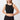Mandala Black Sports Top (Front) - Serenity Top