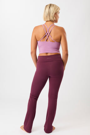 Mandala Fitness Top Rosa Outfit Rückseite - Cross Top