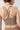 Mandala Fitness Top Braun Rückansicht - Cross Top