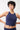 Mandala Fitness Top Blau Front - Cross Top