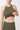 Mandala Fitness Top Grün Detail - Cross Top