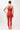 Mandala Fitness Top Rot Outfit Rückseite - Cross Top
