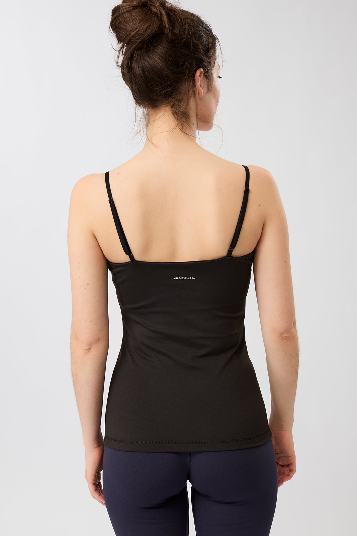 Mandala Fitness Top Schwarz Rückseite - Active Tank