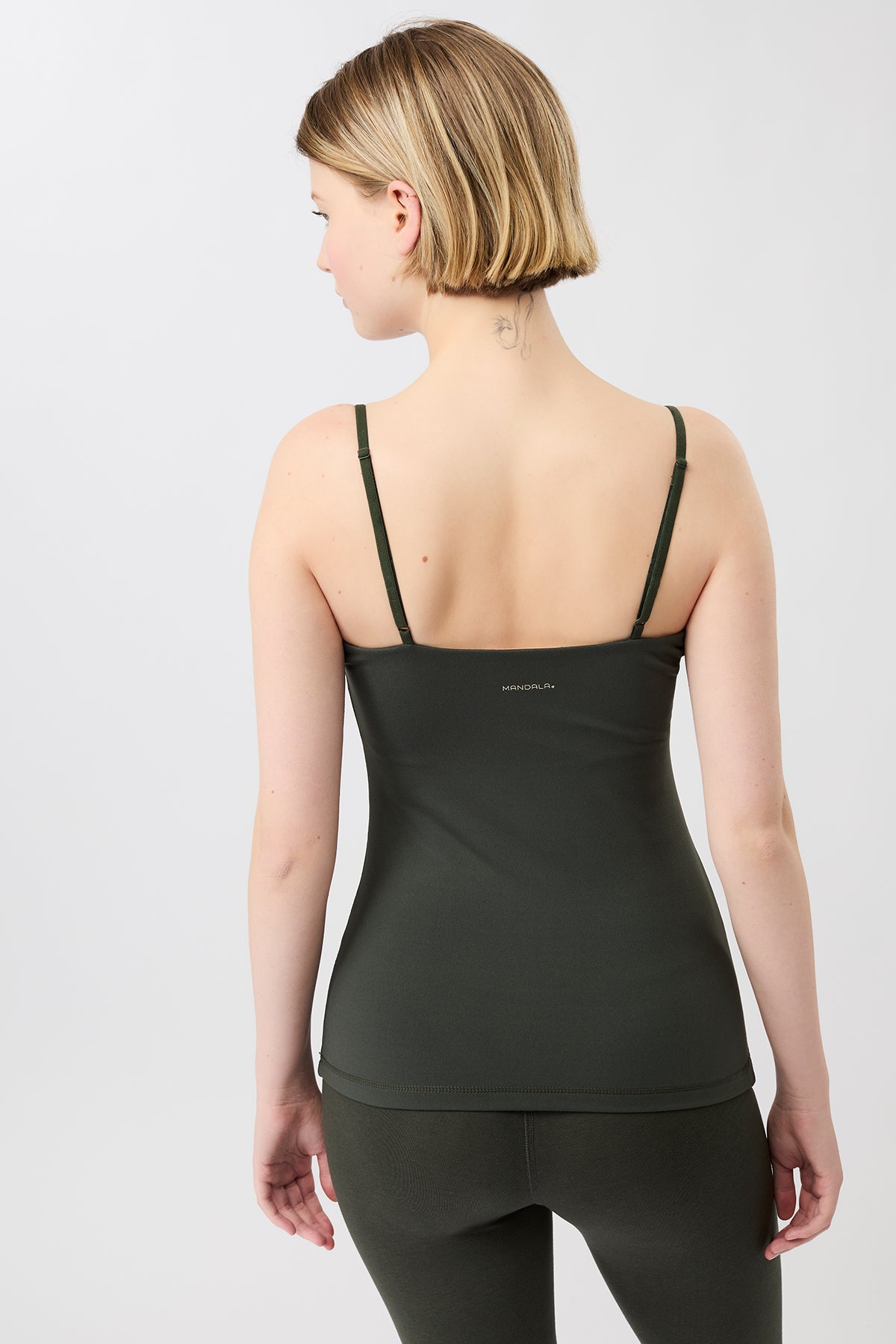 Mandala Fitness Top Grün Rückseite - Active Tank