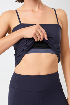 Mandala Fitness Top Blau Detail - Active Tank