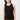 Mandala Sport Top Black Front - Cropped Ruffled Top