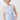 Mandala Fitness Top Blau Front - Cropped Ruffled Top