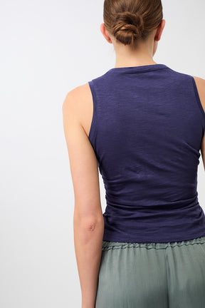 Cropped Ruffled Top (Sepia Ink)