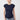 Mandala Active Top Blau Front - Side Ruffled Top